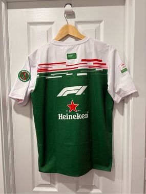 Formula 1 Shirt Mens Small Heineken F1  Licensed jersey beer New With Tags